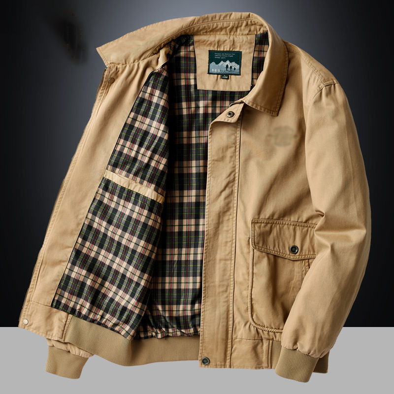 2021 봄 남성용 밀리터리 봄버 재킷, 남성용 옷깃 칼라 퓨어 코튼 전술 재킷, 육군 코트 슬림 피트 플러스 사이즈